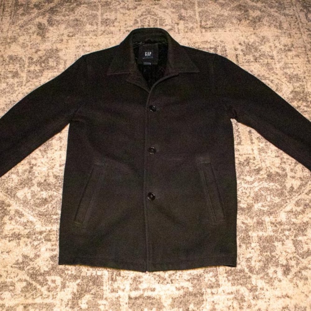 GAP Car Coat Length Wool Dress Coat